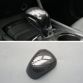 Sport Style Carbon Fiber Print Gear Shift Knob Cover Trim for Chevrolet Equinox 2022 Traverse Trailblazer (Carbon Fiber)