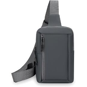 ChuLian Crossbody Bag Men Small Sling Bag for Men and Women Cross Body Fanny Packs Chest Bag for Travel Workout Running Black