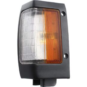 For 1990-1992 Nissan Pickup Pair Front Side Marker Lights Driver and Passenger Side Black NI2550104 NI2551104 | B6115-01G02 B6110-01G02