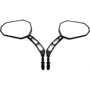 POISON SCORPION Motorcycle Mirrors Black, M8 Rearview Side Mirror Arrow Rod Hollow Touring Accessories Compatible with 1982-2023 Sportster Road King Street Glide Electra Dyna Softail Ultra Vrod