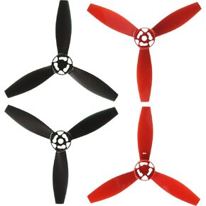 Parrot Bebop 2 Drone Propellers, Red ,2 Red & 2 Black
