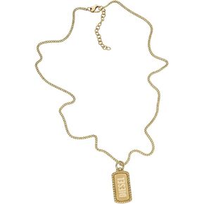 Diesel Men's Stainless Steel Dog Tag Pendant Necklace in Saudi Arabia
