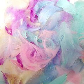 500pcs 3-4 inches Colorful Feathers for DIY Craft Wedding Home Party Decorations