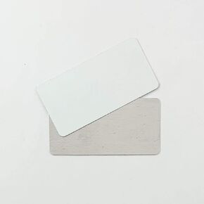 NapTags Blank Sublimation Metal Name Badges, .020 inches Thick, Packs of 10 (3" x 1.5")