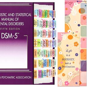 Index Tabs for DSM-5, Laminated and Color-Coded, 80 DSM-5 Tabs in Total, with Alignment Guide and Bookmark in Saudi Arabia