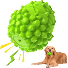 ألعاب مضغ للكلاب من AikoPets، ألعاب مضغ مطاطية للكلاب، تقلل من البلاك والجير وتنظيف الأسنان، ألعاب مضغ قوية مقاومة للتمزق على شكل حذاء للكلاب الصغيرة المتوسطة (أزرق)