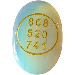 CRYSTALMIRACLE Yellow Aventurine Quartz 1.5" Zibu Symbol Crystal Cabochon Healing Gift Reiki Handcrafted Chakra Pocket Stone