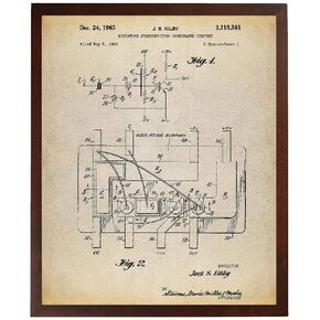 أول ملصق براءة اختراع للدوائر المتكاملة تكنولوجيا الطباعة الفنية ملصق العلوم الفنية طباعة أجزاء الكمبيوتر مهندس كهربائي TNP171 in Kuwait