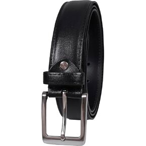 LuxeNomad Mens Genuine Leather Belt Classic Casual with Single Prong Buckle for Jeans, Pants/Trousers for Work & Leisure 35mm