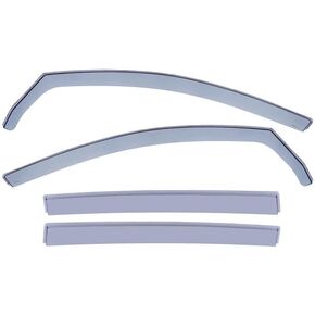 WellVisors Window Visors Wind Deflectors Compatible With Chrysler 2017-2022 Pacifica 2020-2022 Voyager With Chrome Trim Rain Guards 3-847CY001