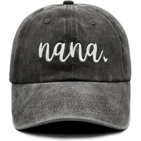Nana Gifts, Mothers Day Christmas Birthday Gifts for Nana from Grandkids, Adjustable Embroidered Baseball Cap