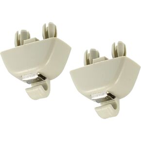 Unifizz 4F0857561 2pcs Sun Visor Support Clip Retainer for Audi A6 Quattro A7 A8 RS6 for VW Passat 6R0857561Y20 Sun Visor Support Clip Holder Bracket Hanger Plastic Beige Anti Vibration