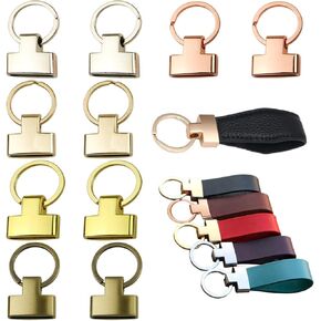 10 PCS Key Fob Hardware Keychain Ring Purse Bag Hardware 0.87 Inch Keychain Wristlet Clasp with Key Ring Keychain Strap End Fasteners Key Lanyard for Keyring Purse Keychain Strap Pet Collar Hardware