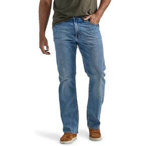 Wrangler Authentics Men's Relaxed Fit Boot Cut Jean, Dark Harbor, 29W x 30L in Saudi Arabia
