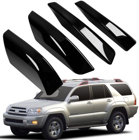 Car Roof Rack End Caps Compatible with Toyota 4Runner 4WD N210 2003 2004 2005 2006 2007 2008 2009 Roof Rack Cover Roof Rail End Cap Shell Protection Roof Rack Accessories in Kuwait