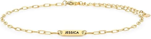 Anklet Bracelets for Women Stainless Steel Name Anklets for Female Minimalist Bar Friendship Jewelry in Saudi Arabia