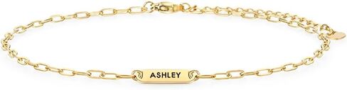 Anklet Bracelets for Women Stainless Steel Name Anklets for Female Minimalist Bar Friendship Jewelry in Saudi Arabia