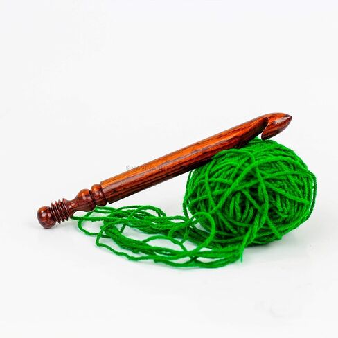 Size L-11 (8-mm) Authentic Rosewood Crafted Premium & Smooth Crocheting Hook | Yarn Knit Crochet Accessories | Nagina International in Kuwait