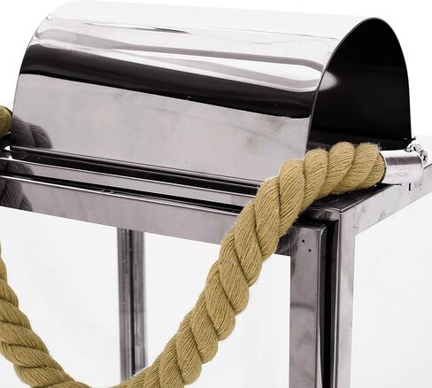 فانوس كريستوفر نايت هوم لاري خارجي مقاس 19 بوصة - ستانلس ستيل - فضي in Kuwait