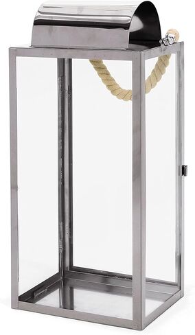 فانوس كريستوفر نايت هوم لاري خارجي مقاس 19 بوصة - ستانلس ستيل - فضي in Kuwait