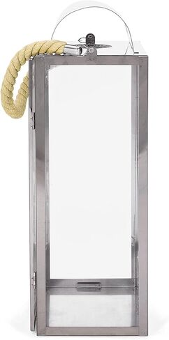 فانوس كريستوفر نايت هوم لاري خارجي مقاس 19 بوصة - ستانلس ستيل - فضي in Kuwait