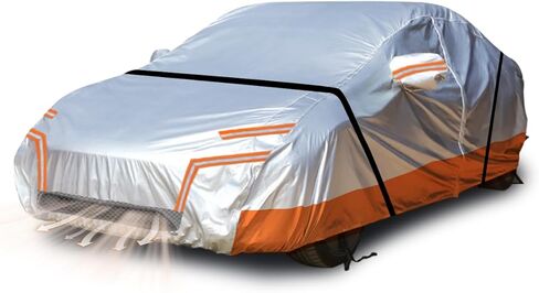 غطاء سيارة مخصص مناسب لطراز Tesla-Y مع سحاب باب الكابينة، غطاء سيارة مقاوم للماء في جميع الأحوال الجوية مع باب منفذ شحن شبكي جيد التهوية in Kuwait