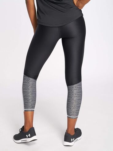 Under Armour Women's HeatGear Armour Jacquard Ankle Crop Capri Leggings in Kuwait