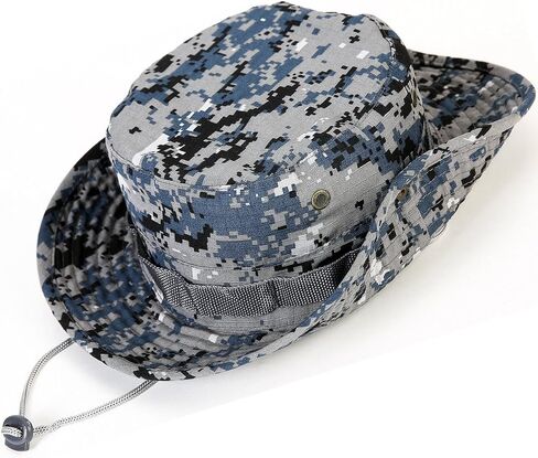Kolumb Unisex Military Boonie Hat- Premium Soft Cotton & Polyester Fabric, Sturdy Stitching Wide Brimmed Mens & Womens Boonie Hat- Top Camo Bucket Hat In Attractive Colors For Sports Fishing Beach, Light Green in Saudi Arabia