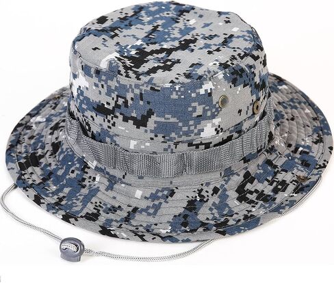 Kolumb Unisex Military Boonie Hat- Premium Soft Cotton & Polyester Fabric, Sturdy Stitching Wide Brimmed Mens & Womens Boonie Hat- Top Camo Bucket Hat In Attractive Colors For Sports Fishing Beach, Light Green in Saudi Arabia