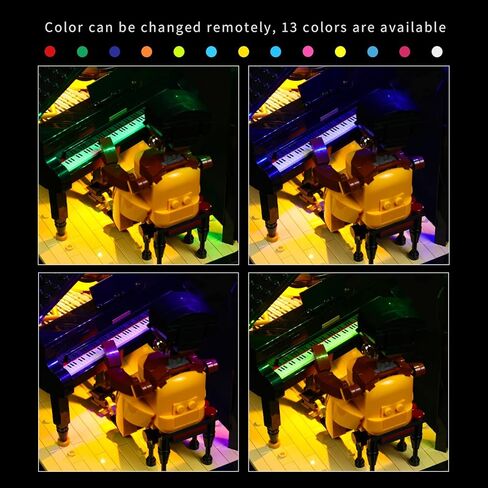 مجموعة إضاءة LED متوافقة مع Lego Jazz Quartet، وإضاءة التحكم عن بعد BrickBling RGB المتوافقة مع Lego 21334 (لا يوجد نموذج متضمن) in Kuwait