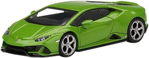 Truescale Miniatures Lambo Huracan EVO Verde Mantis Green Metallic إصدار محدود إلى 4200 قطعة في جميع أنحاء العالم 1/64 نموذج سيارة مصبوبة من True Scale Miniatures MGT00328 in Kuwait