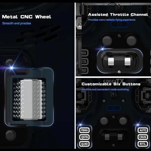 ترقية الطائر T-20 T20 V2 ELRS 2.4 جيجا هرتز كامل الحجم راديو EdgeTX ماكس 1000 ميجا واط وحدة تحكم عن بعد لطائرة RC بدون طيار طويلة المدى in Kuwait