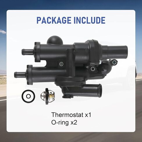 JDMSPEED Thermostat Housing Kit Assembly Compatible with Chrysler 200 2011-2014 Sebring 2008-2010 / Dodge Avenger 2008-2014 Journey 2009-2017 / Compass 2009-2017 Patriot 2013-2017 in Saudi Arabia