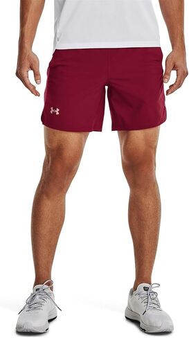 شورت قصير رجالي من Under Armour مطبوع عليه علامة Wordmark مقاس 17.78 سم in Kuwait