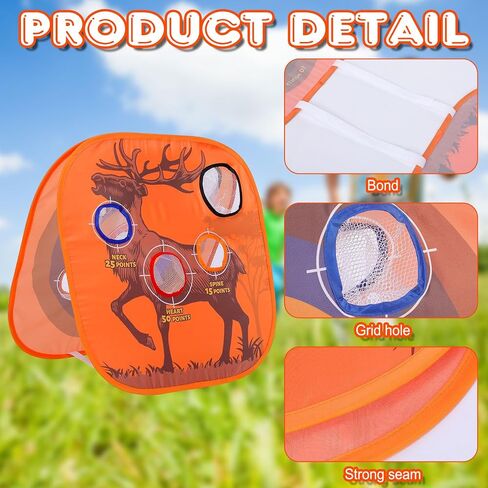 Leyndo 2 Pcs Shooting Game Practice Target Toy for Boys Shooting Rifle Deer Targets Toy Deer Hunting Target Toy Gift for Kids, Indoor and Outdoor Activity in Saudi Arabia