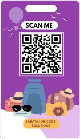 2 بطاقة أمتعة ذكية مع تنبيه عبر البريد الإلكتروني وتفاصيل الرحلة القابلة للتخصيص. محمية للخصوصية، ومناسبة لجميع أنواع حقائب الأمتعة. (جواز سفر) in Kuwait