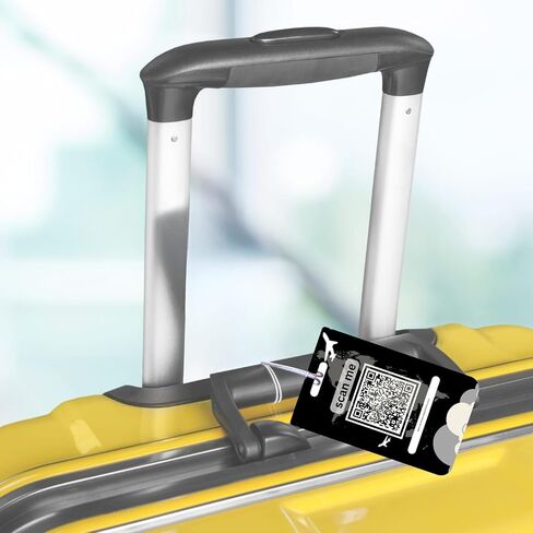 2 Smart Luggage Tags with Email Alert and Customizable Trip Details. Privacy Protected, Suitable for Every Type of Luggage Bags. (Passport) in Saudi Arabia
