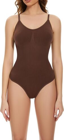 Bodysuit Shapewear for Women Shapewear Tummy Control Bodysuit Seamless Body Shaper Sleeveless Compression Tanks Tops in Saudi Arabia
