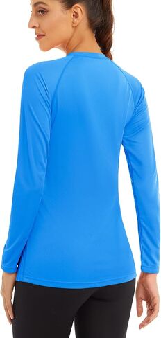 MAGCOMSEN Women's Long Sleeve Shirts UPF 50+ Sun Protection Shirts for Hiking Fishing Workout Rash Guard in Saudi Arabia