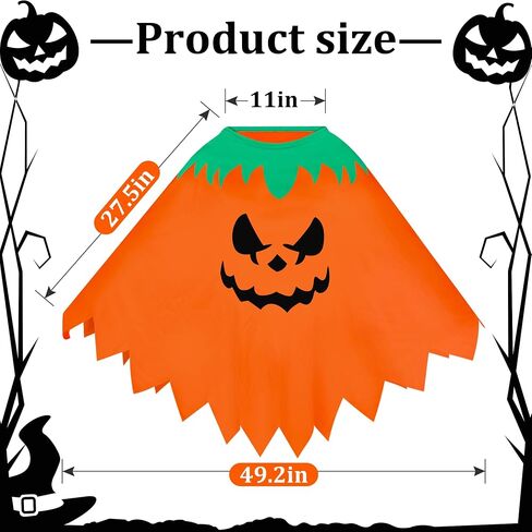 Plus Size Halloween Costumes Woman,Halloween Costumes for Women,Pumpkin Costume,Adult Halloween Costume Women Ponchos in Saudi Arabia