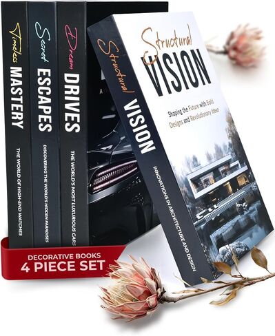 Decorative Books for Home Decor, Elegant Fake Books Set, Coffee Table Decor, Book Shelf Decor, Aesthetic Room Decor, Fake Books for Decoration, Stackable Book Décor, Modern Home Decor for Living Room in Saudi Arabia