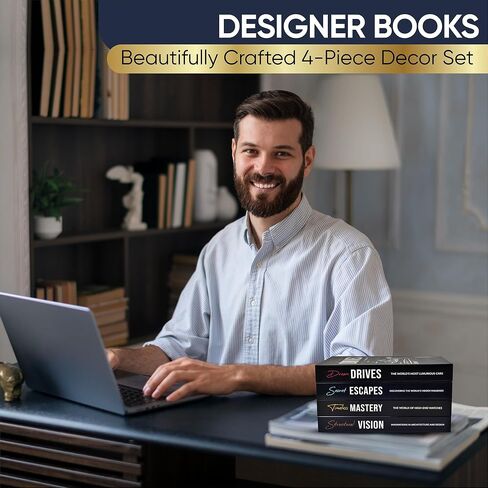 Decorative Books for Home Decor, Elegant Fake Books Set, Coffee Table Decor, Book Shelf Decor, Aesthetic Room Decor, Fake Books for Decoration, Stackable Book Décor, Modern Home Decor for Living Room in Saudi Arabia