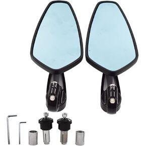 Motorcycle Rear View CNC Mirrors Bar Ends Mirrors Replacement for Yamaha FZ-09 MT-09 FZ-07 FZ07 FZ09 MT09 Black Smoke Blue