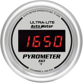 AUTO METER 6545 Ultra-Lite Digital Pyrometer Gauge, 2.3125 in.