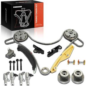 A-Premium 21-PC Engine Timing Chain Kit with VVT Sprocket Compatible with Ford F-150 F150 2014-2016, Expedition 2015-2017 & Lincoln Navigator 2015-2017 - 3.5L