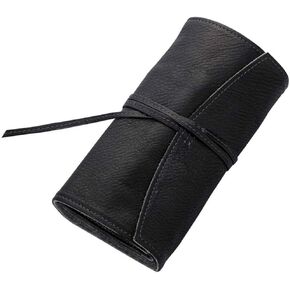Zipper roll type pen case Pensemble Black PSRF5-01-B