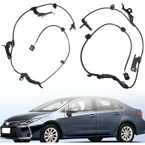 2 PCS Front Left & Right ABS Wheel Speed Sensor, fits for Toyota Corolla 2019 2020 2021 2022, OE# 89542-12110, 89543-12110