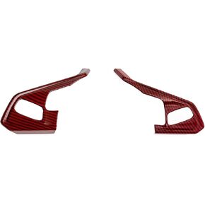for C8 Corvette Carbon Fiber Steering Wheel Button Trim Accessories for Corvette C8 2020-2024 (Carbon Fiber)