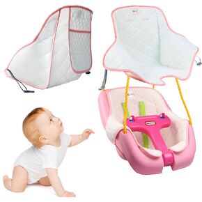 Outdoor Toddler Swing Cushion，Suitable for Little Tikes Toddler Swing Cushion Breathable and Soft with Air Mesh (Pink)