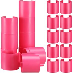 Vercraft 20 Pack Pink 2" Diameter Quilt Clips Fabric Management Quilt Clips Rail Clips for Quilting Frames Quilt Clips Versatile Quilting Rings for Rolling Rail Frame Quilting or Hand